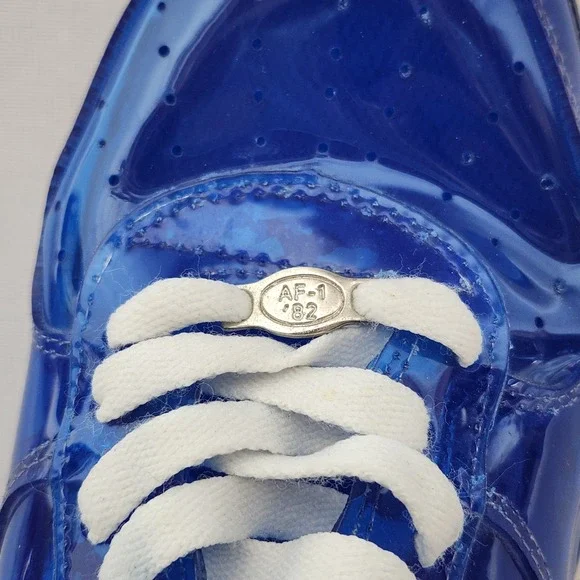 Nike Air Force 1 Low Translucent Blue White 630125-043 Mens 9.5 Vintage 2000 - Picture 8 of 10